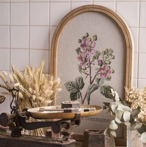 Cadre floral lin